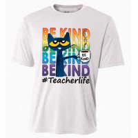 Be Kind Cat Funny Cat Teacher Cat Teacher Life Kindness Cooling Performance Crew T-Shirt