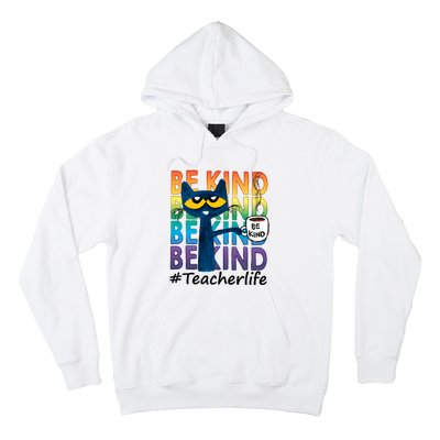 Be Kind Cat Funny Cat Teacher Cat Teacher Life Kindness Hoodie