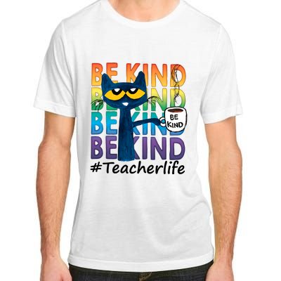 Be Kind Cat Funny Cat Teacher Cat Teacher Life Kindness Adult ChromaSoft Performance T-Shirt