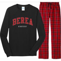 Berea Kentucky College University Style Long Sleeve Pajama Set