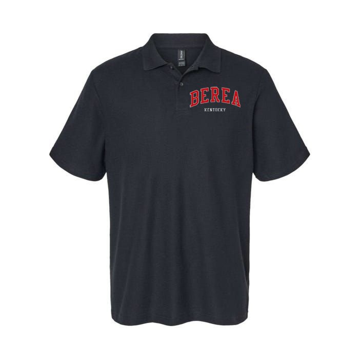 Berea Kentucky College University Style Softstyle Adult Sport Polo