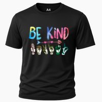 Be Kind Cute Asl American Sign Language Gift Meaningful Gift Cooling Performance Crew T-Shirt