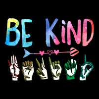 Be Kind Cute Asl American Sign Language Gift Meaningful Gift Cooling Performance Crew T-Shirt