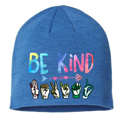 Be Kind Cute Asl American Sign Language Gift Meaningful Gift Sustainable Beanie