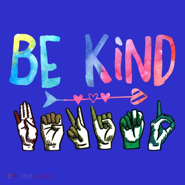 Be Kind Cute Asl American Sign Language Gift Meaningful Gift 16 in Basic Backpack