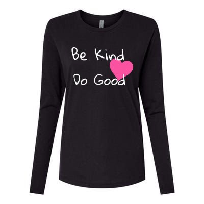 Be Kind Do Good Heart Inspirational Graphic Womens Cotton Relaxed Long Sleeve T-Shirt