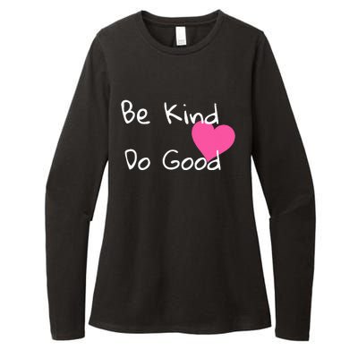 Be Kind Do Good Heart Inspirational Graphic Womens CVC Long Sleeve Shirt