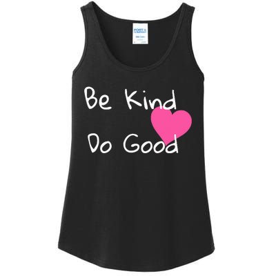 Be Kind Do Good Heart Inspirational Graphic Ladies Essential Tank