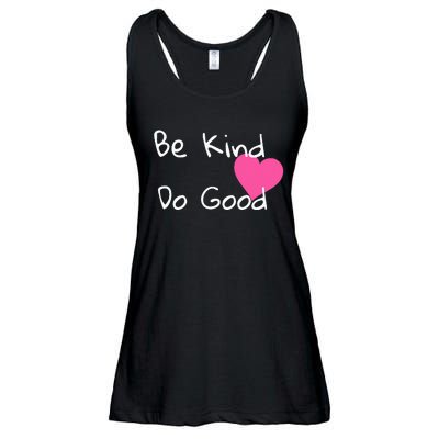 Be Kind Do Good Heart Inspirational Graphic Ladies Essential Flowy Tank