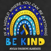 Be Kind Down Syndrome Awareness Rainbow Adult Drive Performance Visor