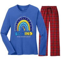 Be Kind Down Syndrome Awareness Rainbow Women's Long Sleeve Flannel Pajama Set 