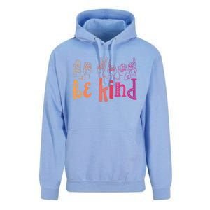 Be Kind Deaf Awareness Cool Gift Sign Language Kindness Matters Gift Unisex Surf Hoodie