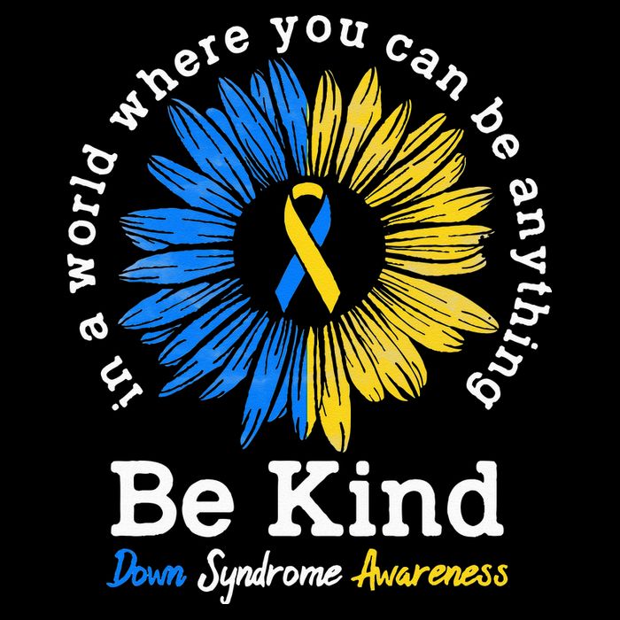 Be Kind Down Syndrome Awareness Ribbon Sunflower Kindness 16 in Basic Backpack