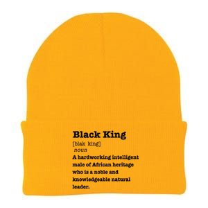 Black King Definition Cool Gift African Pride Melanin Educated Knit Cap Winter Beanie