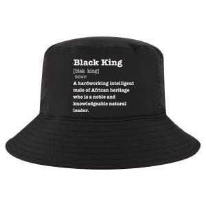 Black King Definition Cool Gift African Pride Melanin Educated Cool Comfort Performance Bucket Hat