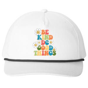 Be Kind Do Good Things Positive Quote Snapback Five-Panel Rope Hat