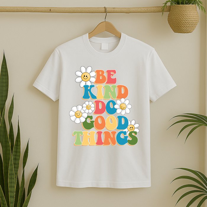 Be Kind Do Good Things Positive Quote T-Shirt