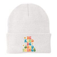 Be Kind Do Good Things Positive Quote Knit Cap Winter Beanie