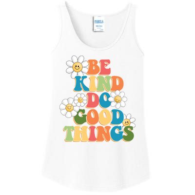 Be Kind Do Good Things Positive Quote Ladies Essential Tank