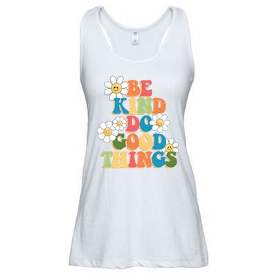 Be Kind Do Good Things Positive Quote Ladies Essential Flowy Tank