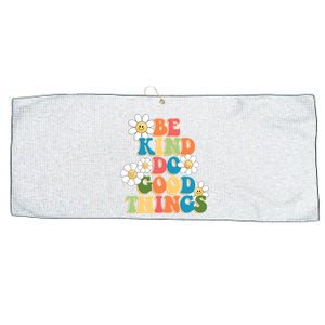 Be Kind Do Good Things Positive Quote Large Microfiber Waffle Golf Towel