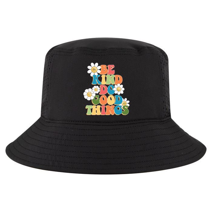 Be Kind Do Good Things Retro Sunflower Cool Comfort Performance Bucket Hat