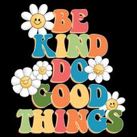 Be Kind Do Good Things Retro Sunflower Impact Tech Backpack