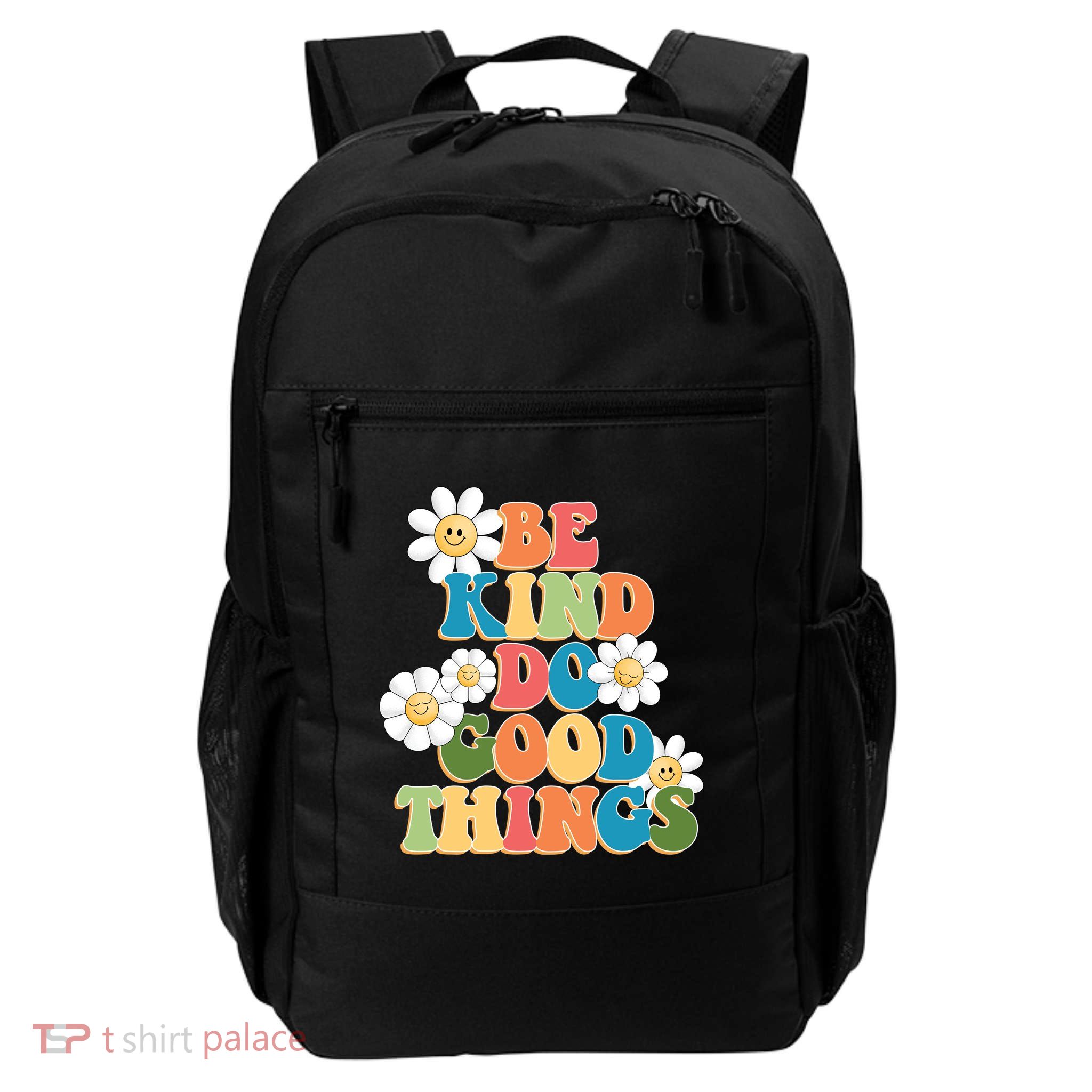 Be Kind Do Good Things Retro Sunflower Daily Commute Backpack