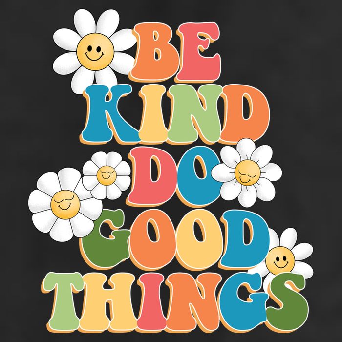 Be Kind Do Good Things Retro Sunflower 25L Jumbo Tote