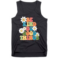 Be Kind Do Good Things Retro Sunflower Tank Top