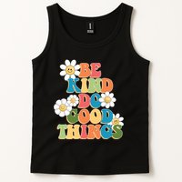 Be Kind Do Good Things Retro Sunflower Tank Top