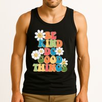 Be Kind Do Good Things Retro Sunflower Tank Top