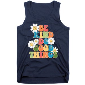 Be Kind Do Good Things Retro Sunflower Tank Top