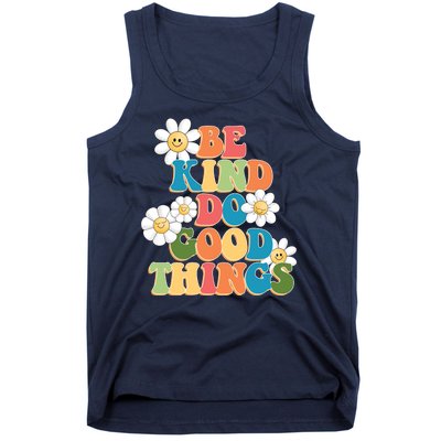 Be Kind Do Good Things Retro Sunflower Tank Top