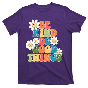 Be Kind Do Good Things Retro Sunflower T-Shirt