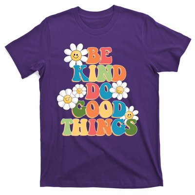 Be Kind Do Good Things Retro Sunflower T-Shirt