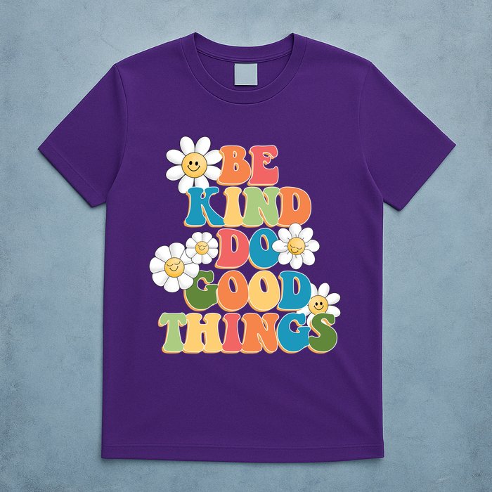 Be Kind Do Good Things Retro Sunflower T-Shirt