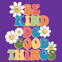 Be Kind Do Good Things Retro Sunflower Trucker Hat