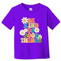 Be Kind Do Good Things Retro Sunflower Toddler T-Shirt