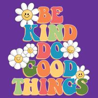 Be Kind Do Good Things Retro Sunflower Toddler T-Shirt