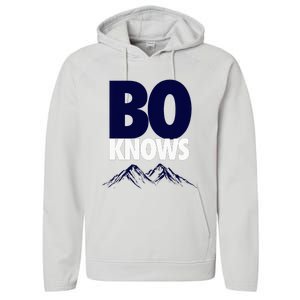 Bo Knows Denver Bo Knows Merch Performance Fleece Hoodie