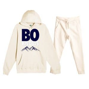 Bo Knows Denver Bo Knows Merch Premium Hooded Sweatsuit Set