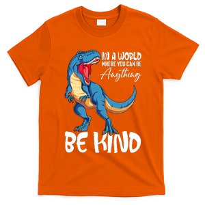 Be Kind Dinosaur T Rex Stop Bullying Unity Day Wear Orange T-Shirt