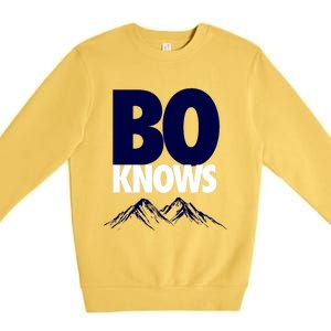 Bo Knows Denver Bo Knows Merch Premium Crewneck Sweatshirt