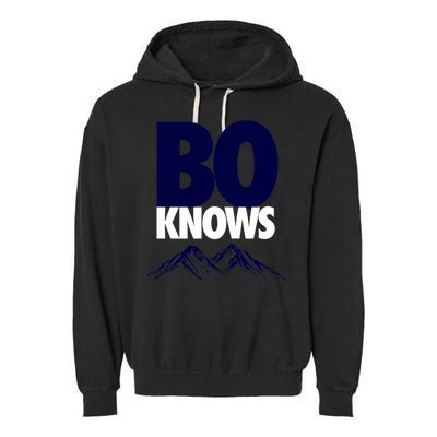 Bo Knows Denver Bo Knows Merch Garment-Dyed Fleece Hoodie