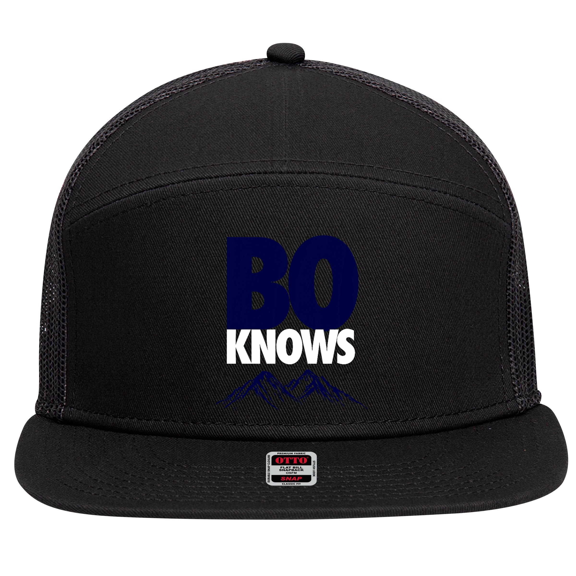 Bo Knows Denver Bo Knows Merch 7 Panel Mesh Trucker Snapback Hat