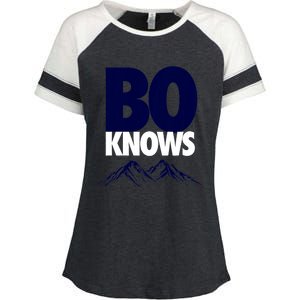 Bo Knows Denver Bo Knows Merch Enza Ladies Jersey Colorblock Tee