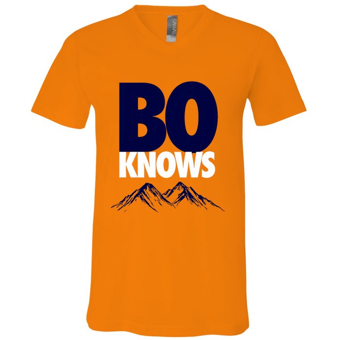 Bo Knows Denver Bo Knows Merch V-Neck T-Shirt