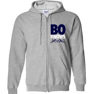 Bo Knows Denver Bo Knows Merch Full Zip Hoodie