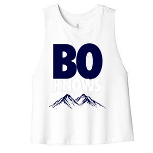 Bo Knows Denver Bo Knows Merch Women's Racerback Cropped Tank